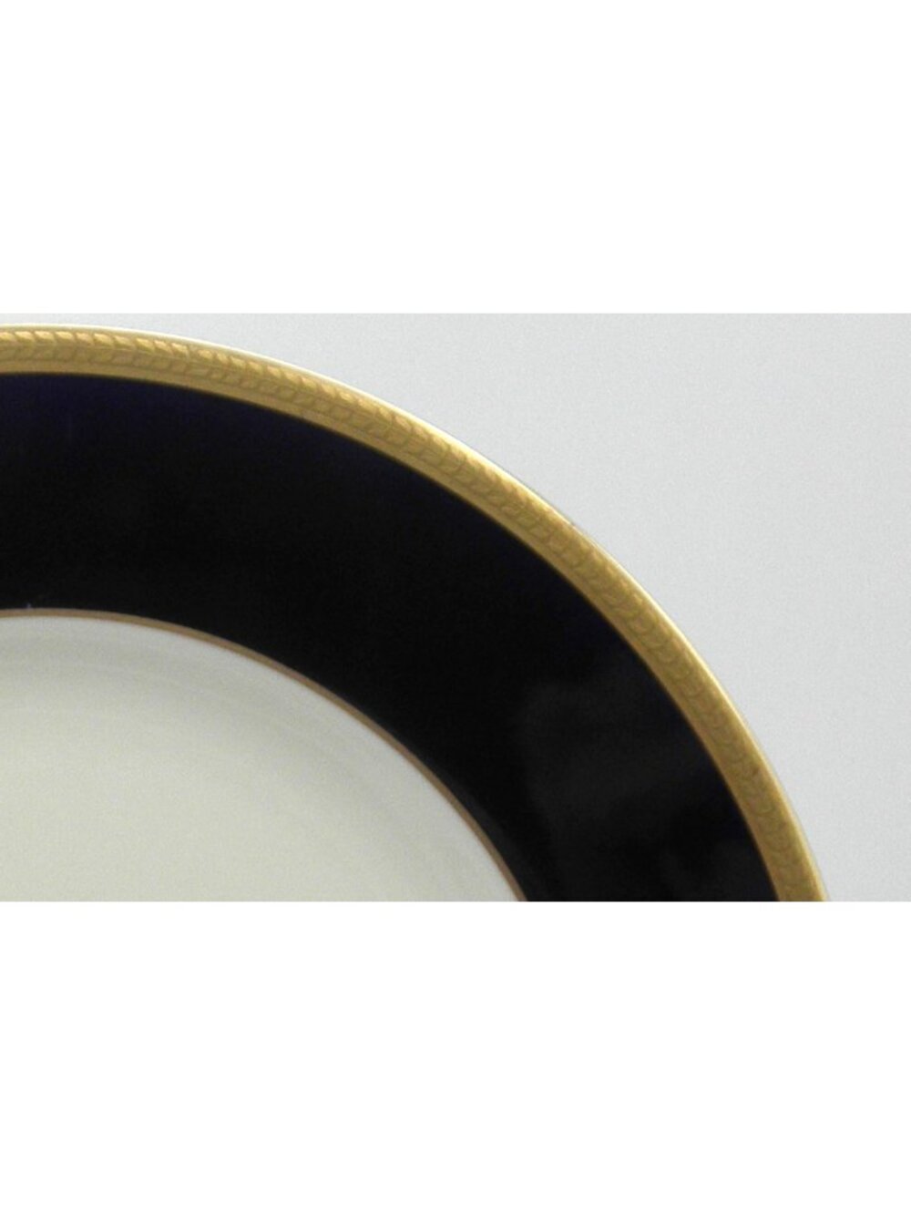 Diane Cobalt Blue Band Syracuse 10-1/4 inch Dinner Plates Set of 4 SY DIACB - Picture 7 of 8